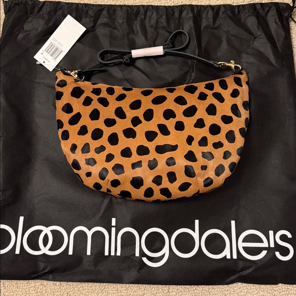 nwt clare v lune leopard print bag - Picture 6 of 9